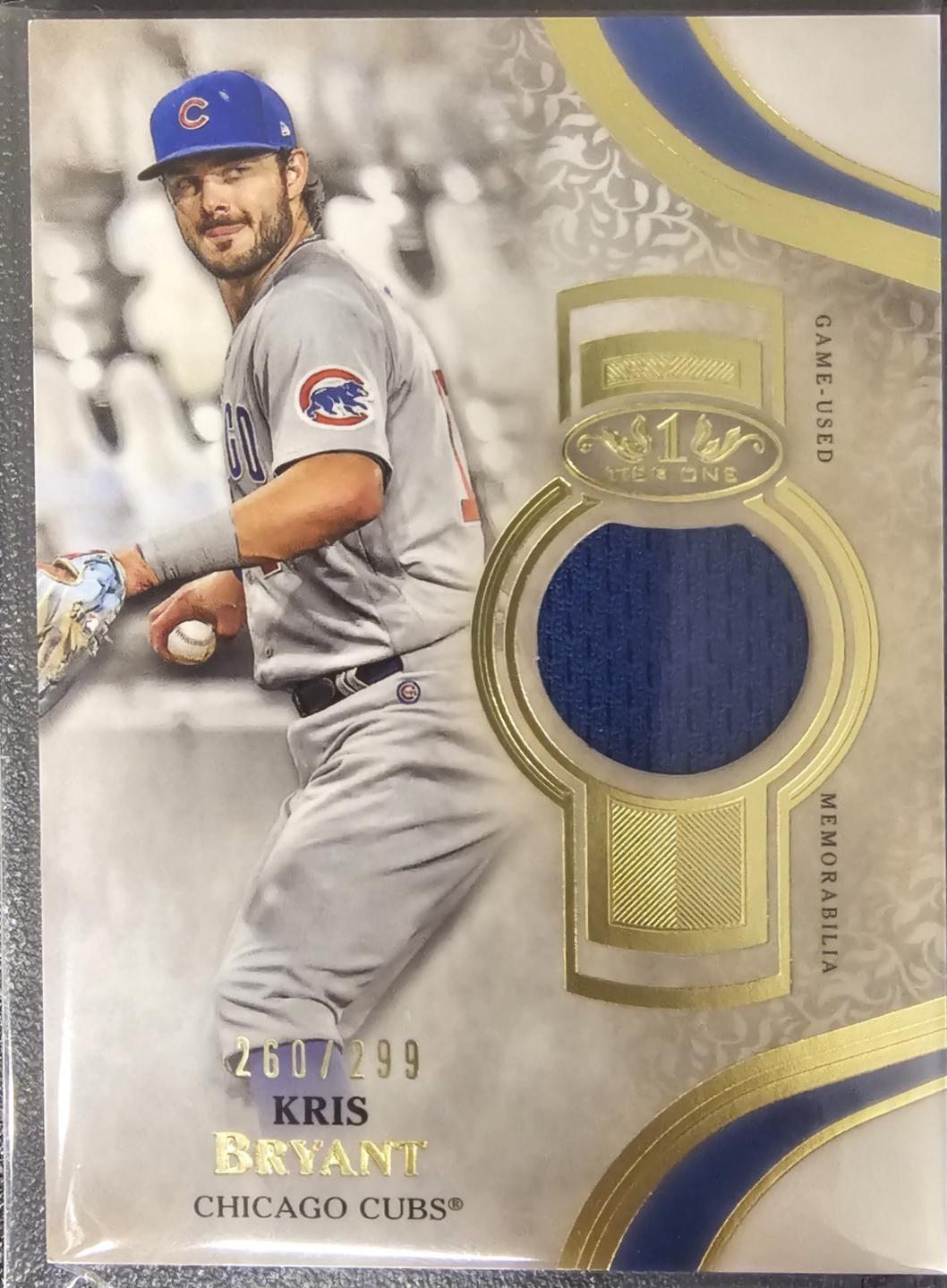 Kris Bryant #T1R-KB Baseball Cards 2021 Topps Tier One Relics