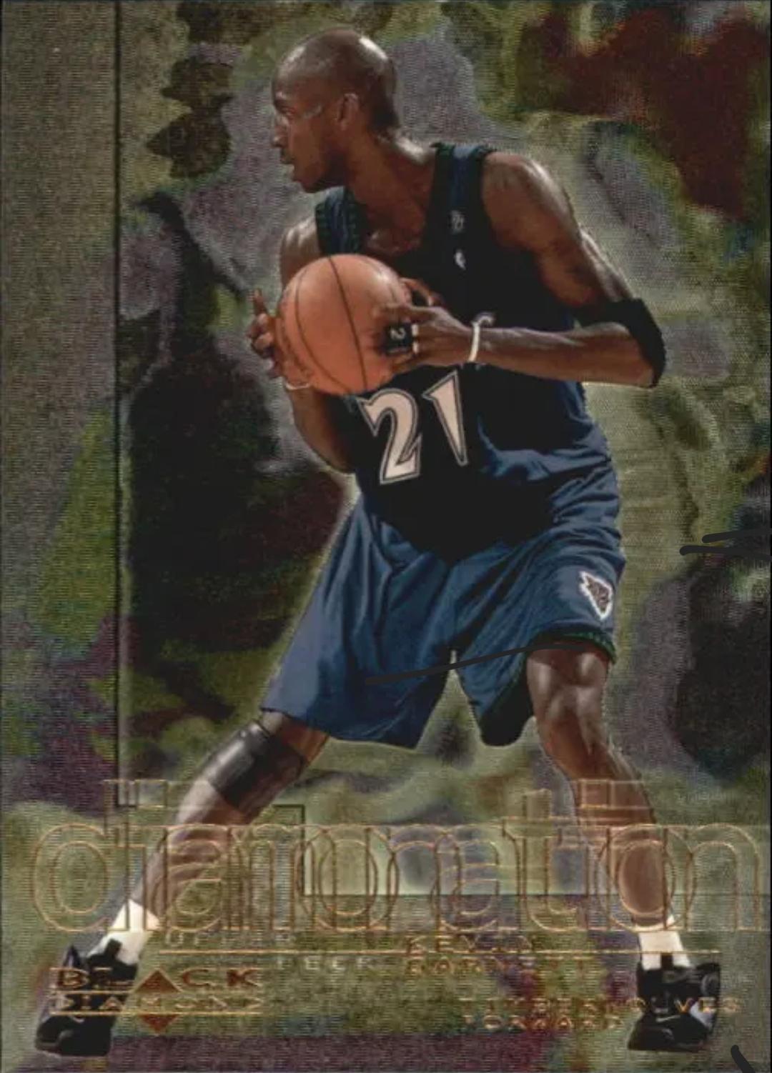 Kevin Garnett #D4 Basketball Cards 2000 Upper Deck Black Diamond Diamonation
