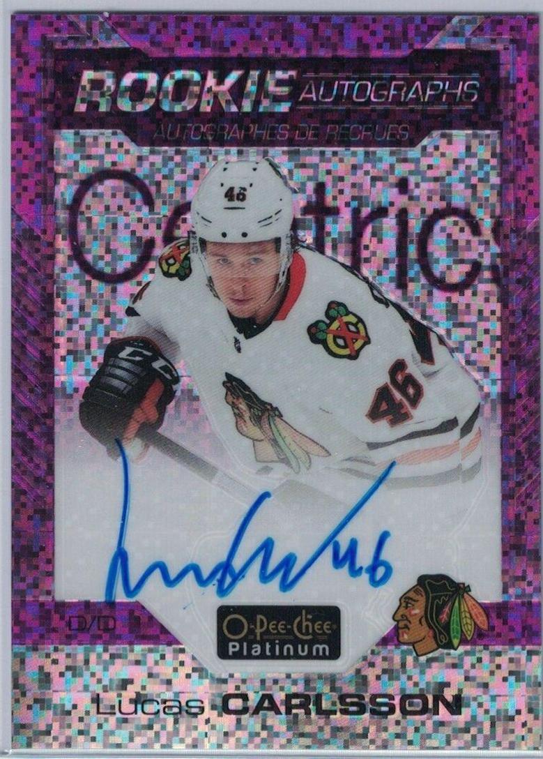 Lucas Carlsson #R-LC Hockey Cards 2020 O Pee Chee Platinum Rookie Autographs