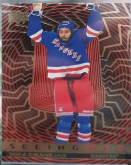 Mika Zibanejad #SR-12 Hockey Cards 2023 Upper Deck Seeing Red