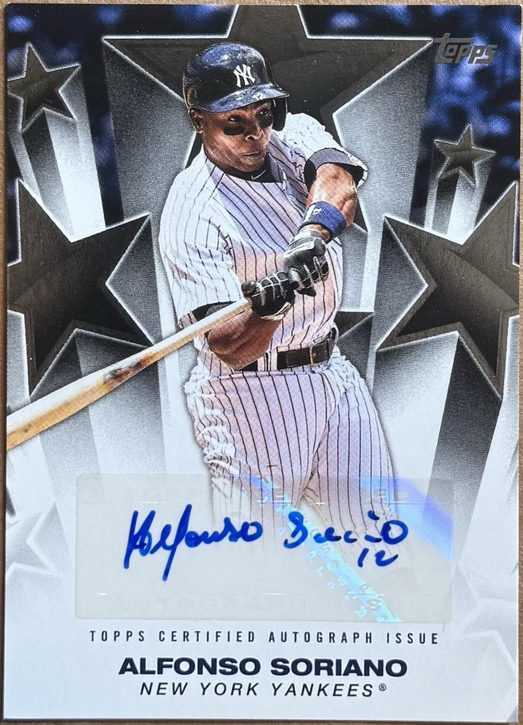 Alfonso Soriano #BSA2-AS 2025 Topps Baseball Stars Autographs