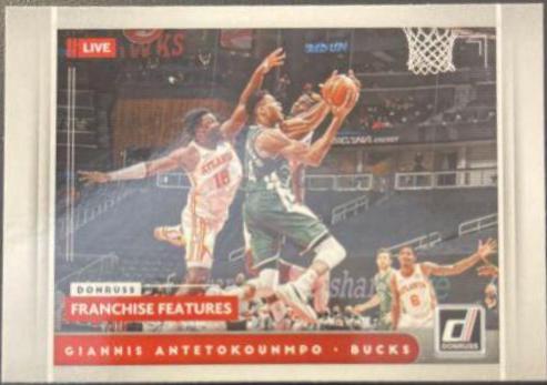 Giannis Antetokounmpo #2 Basketball Cards 2021 Panini Donruss Franchise Features