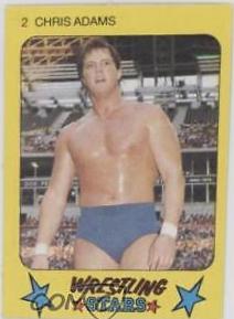 Chris Adams #2 Wrestling Cards 1986 Monty Gum Wrestling Stars