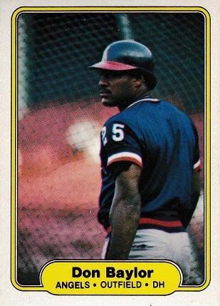 Don Baylor #451 Baseball Cards 1982 Fleer