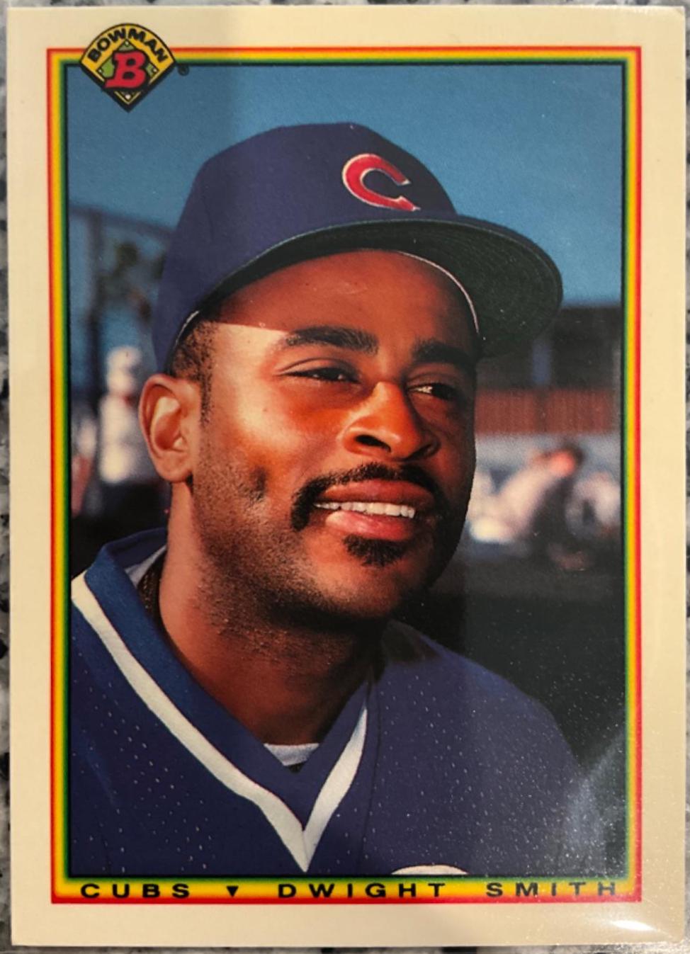 Dwight Smith #32 Baseball Cards 1990 Bowman Tiffany