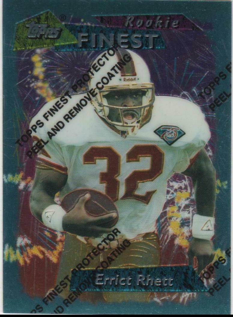 Errict Rhett #21 Football Cards 1995 Topps Finest