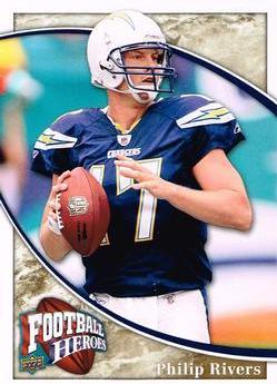 Philip Rivers #61 Football Cards 2009 Upper Deck Heroes