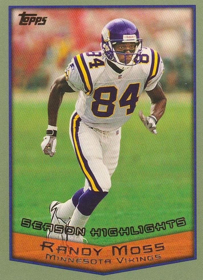 Randy Moss #318 Football Cards 1999 Topps