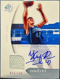 Andrei Kirilenko Limited Warm Ups Auto.