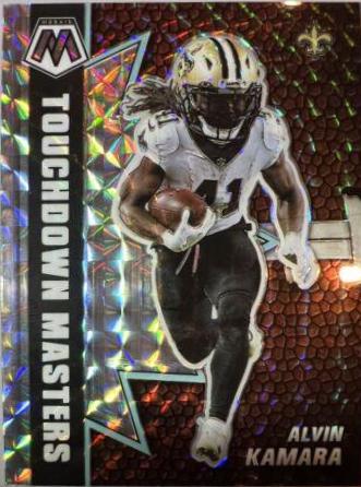 Alvin Kamara #TM-1 Football Cards 2021 Panini Mosaic Touchdown Masters