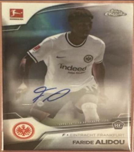 Faride Alidou #BCA-FAL Soccer Cards 2022 Topps Chrome Bundesliga Autographs