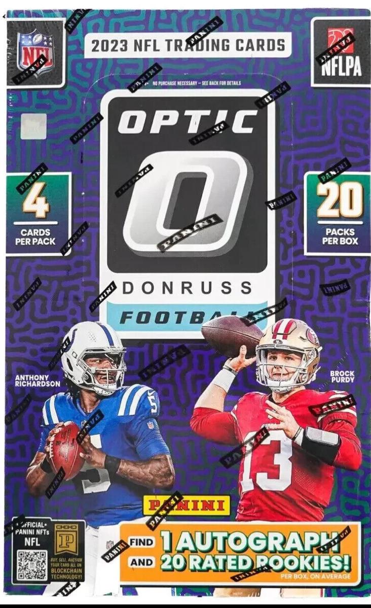 Hobby Box Football Cards 2023 Panini Donruss Optic