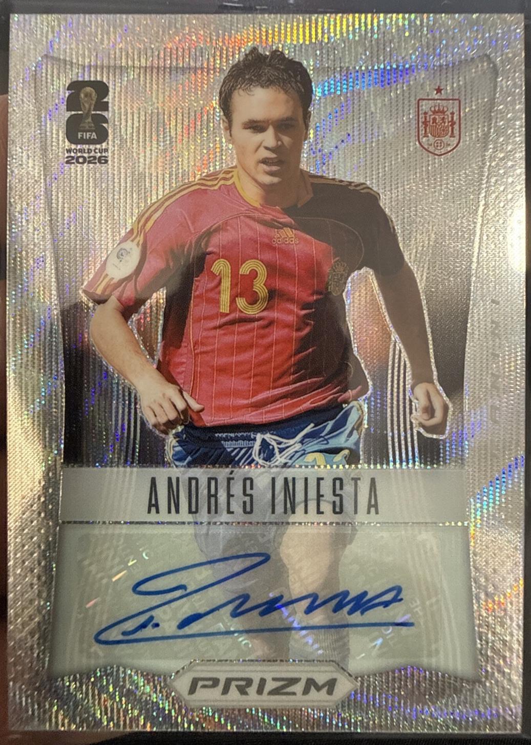 Andres Iniesta #28 2026 Panini Prizm FIFA Throwback Signature