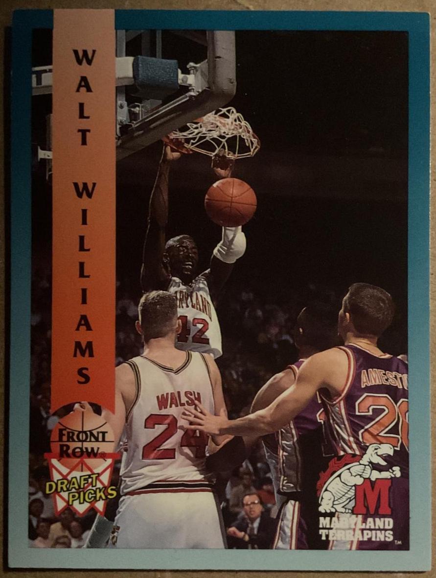 Walt Williams #96 1992 Front Row Draft Picks Basketball