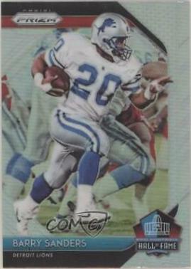 Barry Sanders #HOF-20 Football Cards 2018 Panini Prizm Hall of Fame