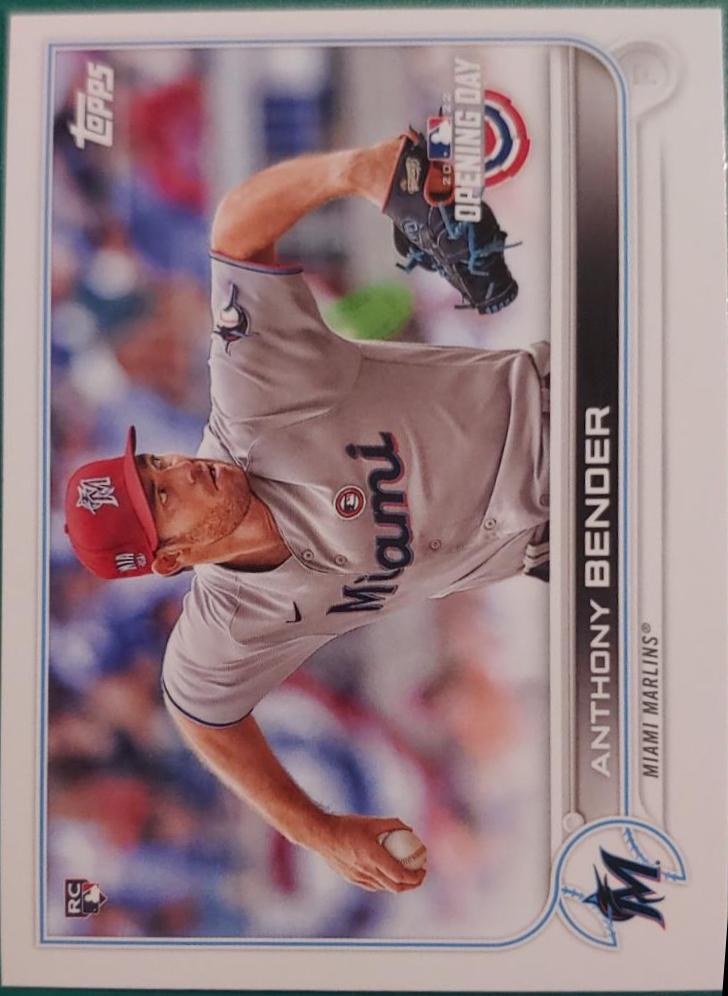 Anthony Bender #105 Baseball Cards 2022 Topps Opening Day