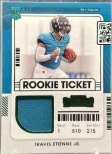 Travis Etienne #RTS-TET Football Cards 2021 Panini Contenders Rookie Ticket Swatches