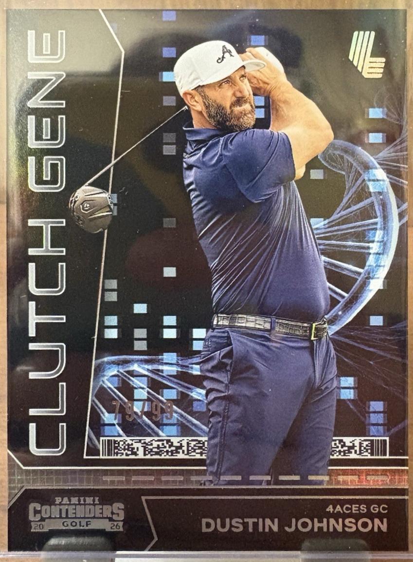 Dustin Johnson #9 2026 Panini Contenders LIV Clutch Gene Golf