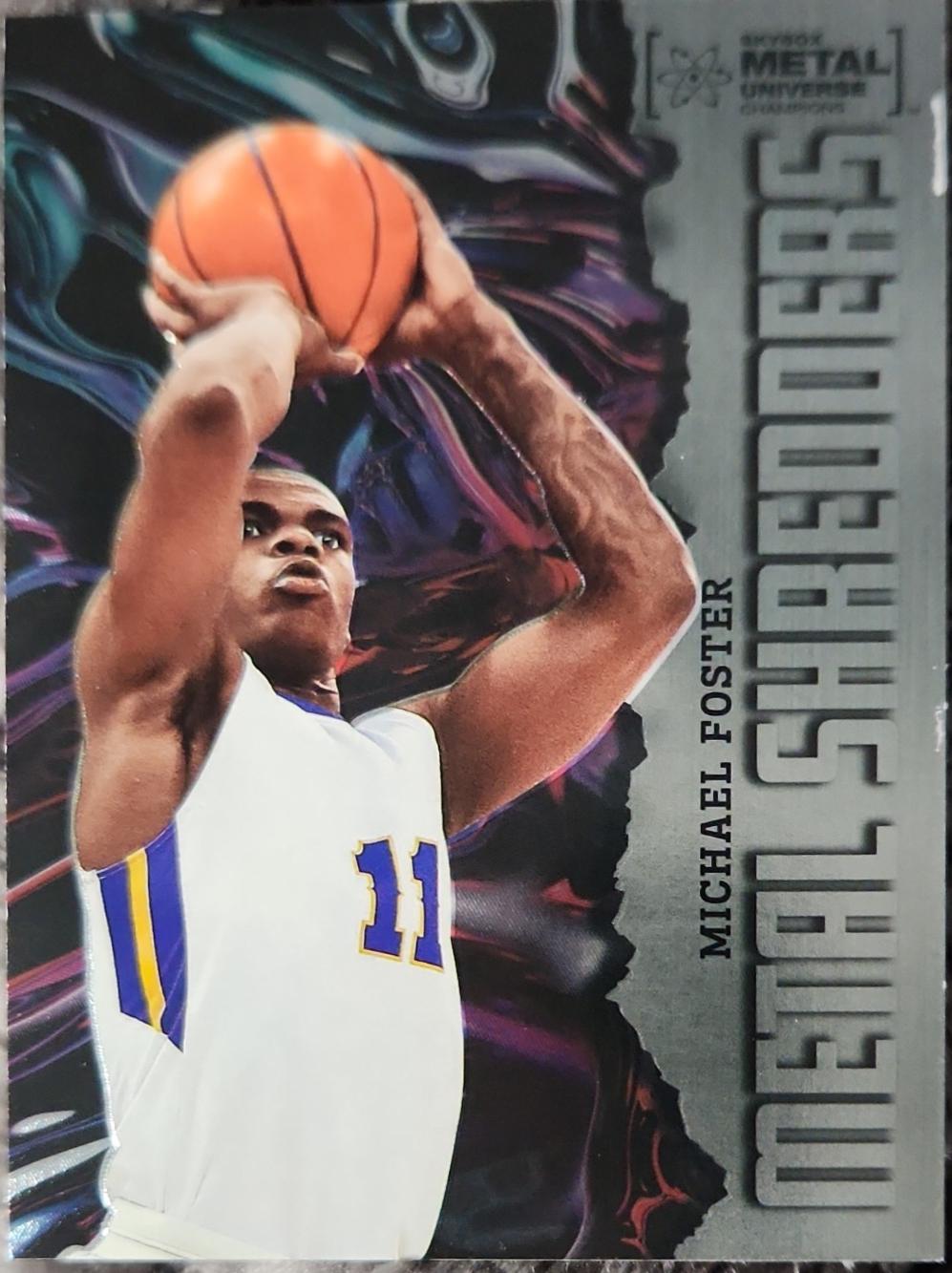 Michael Foster #118 2022 Skybox Metal Universe Champions Basketball