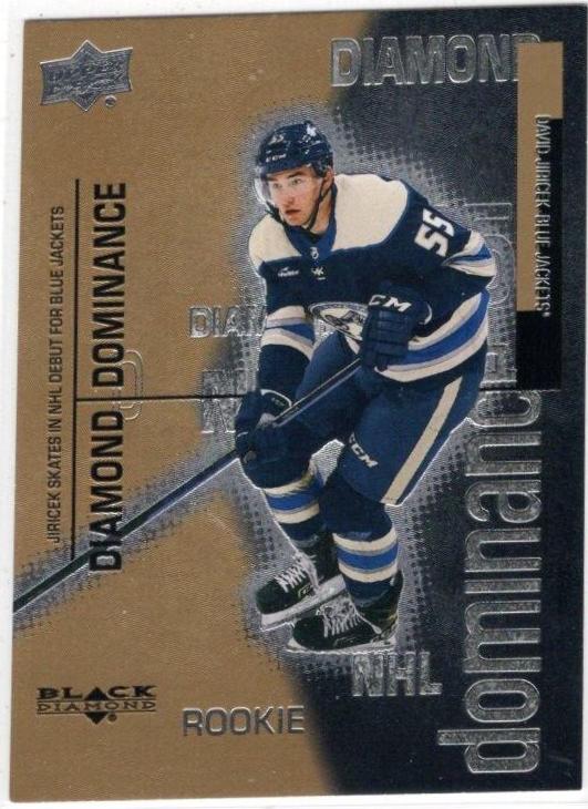 David Jiricek #DD-13 Hockey Cards 2022 Upper Deck Black Diamond Dominance