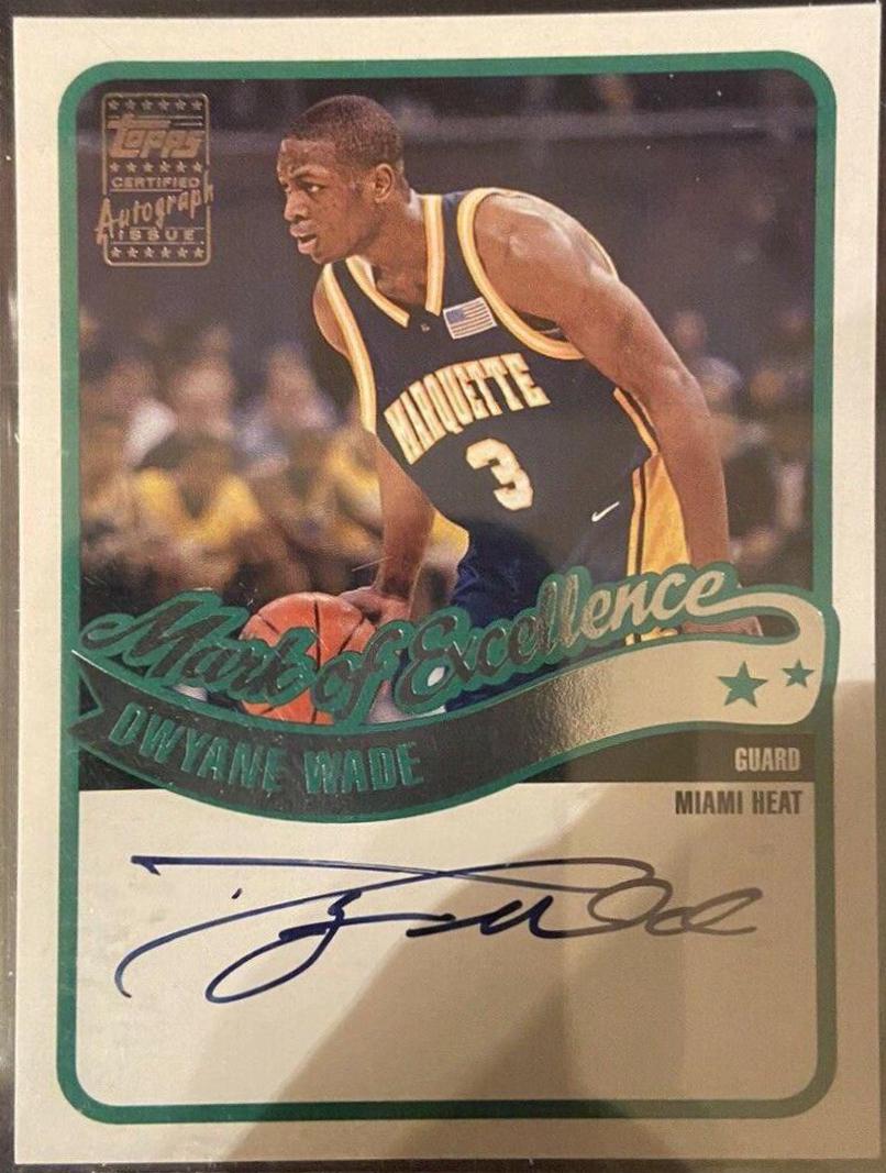 Dwyane Wade #DWY Basketball Cards 2003 Topps Mark of Excellence-Autograph