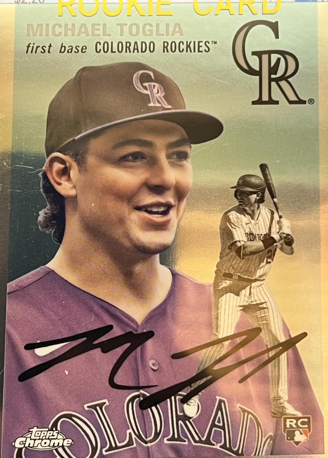 Michael Toglia #68 Baseball Cards 2023 Topps Chrome Platinum Anniversary