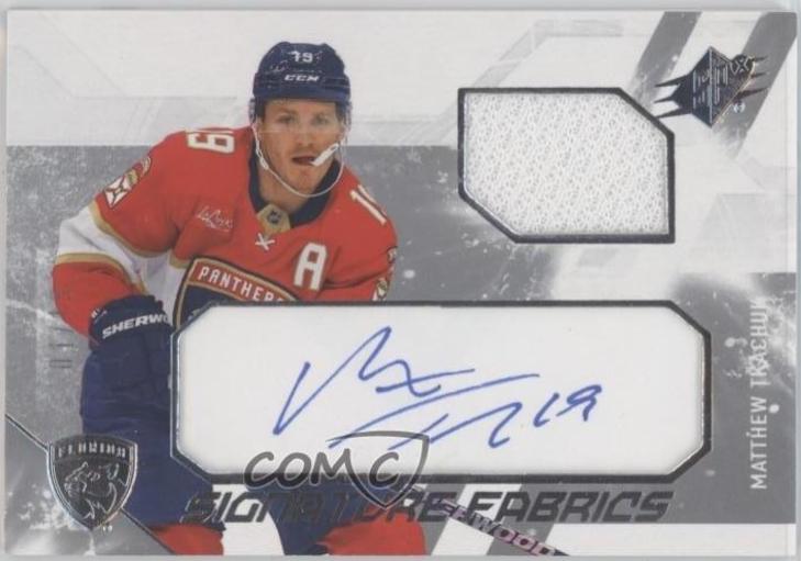 Matthew Tkachuk #SF-MT Hockey Cards 2023 SPx Signature Fabrics