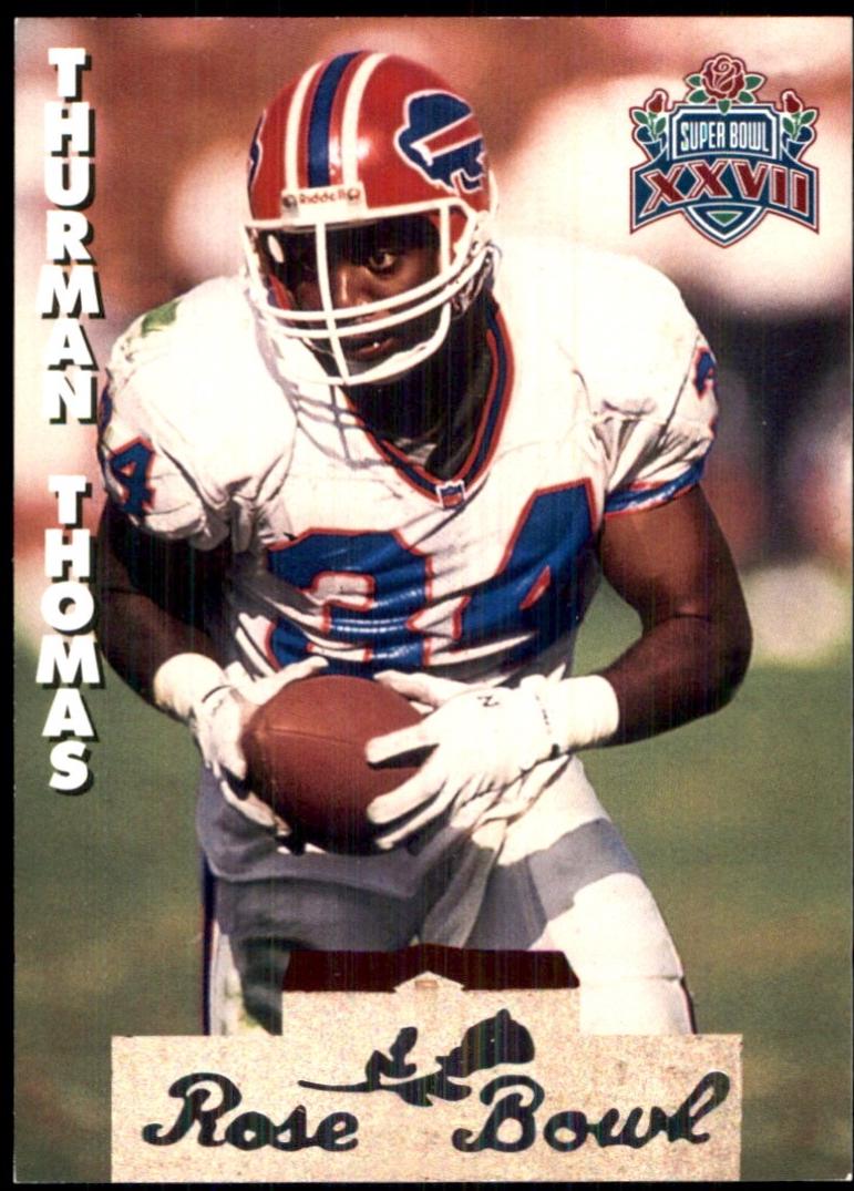 Thurman Thomas #SB18 1993 Heads & Tails Sb Xxvii Football