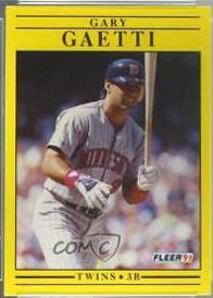 Gary Gaetti #609 Baseball Cards 1991 Fleer