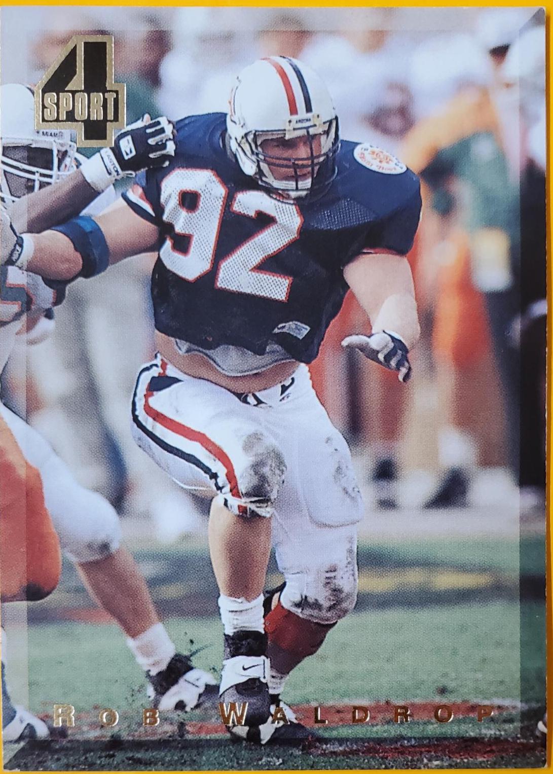 Rob Waldrop #96 Football Cards 1994 Classic 4 Sports Tri Cards