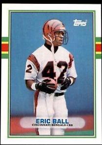 Eric Ball #1T Football Cards 1989 Topps Traded