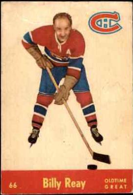 Billy Reay #66 Hockey Cards 1955 Parkhurst Quaker Oats