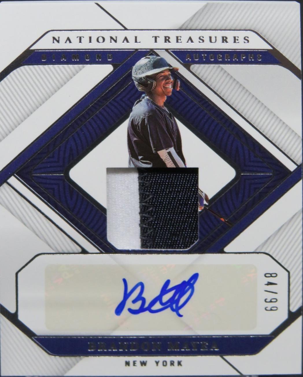 Brandon Mayea #27 2023 Panini National Treasures Baseball Diamond Autographs