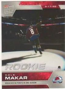 Cale Makar #207 Hockey Cards 2019 Topps Now NHL Stickers