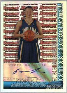 S. Jasikevicius Chrome Xfractor Autograph