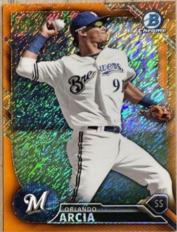 Orlando Arcia [Orange Shimmer Refractor] #BCP-2