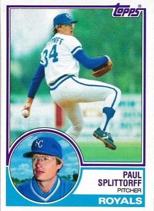 Paul Splittorff #316 Baseball Cards 1983 Topps
