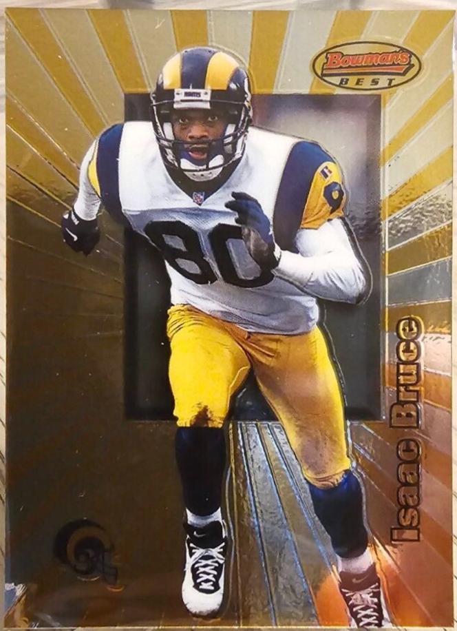 Isaac Bruce #5 Football Cards 1998 Bowman's Best