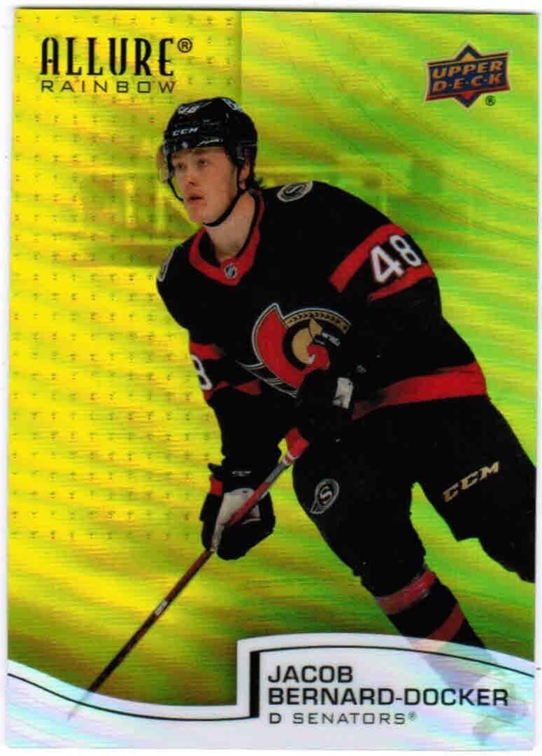 Jacob Bernard Docker #R-21 2021 Upper Deck Allure Rainbow Hockey