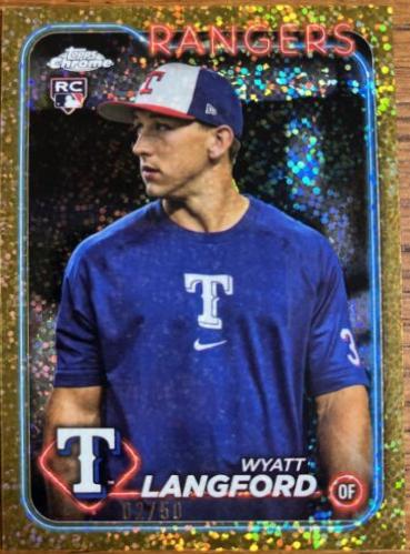 Wyatt Langford [Gold Speckle Refractor Image Variation] #122