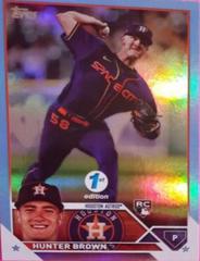 Hunter Brown [1st Edition Light Blue] #111 Baseball Cards 2023 Topps Prices