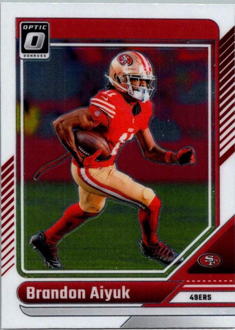 Brandon Aiyuk #173 Football Cards 2024 Panini Donruss Optic