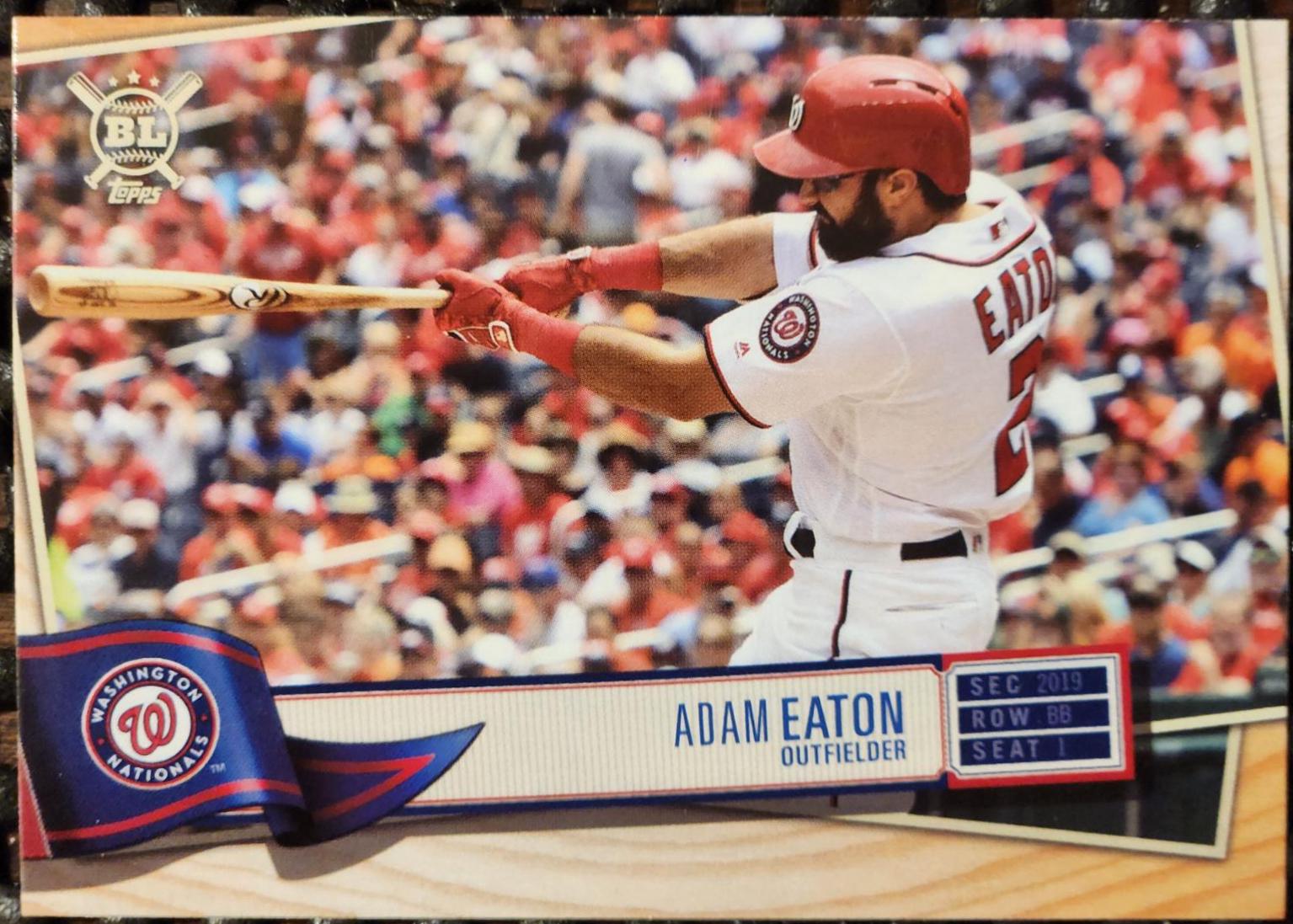 Adam Eaton #8 Baseball Cards 2019 Topps Big League