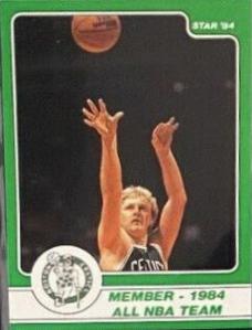 Larry Bird #13 Basketball Cards 1984 Star Larry Bird