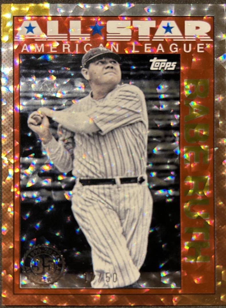 Babe Ruth [Gold Crackle Foil] #90AS-41