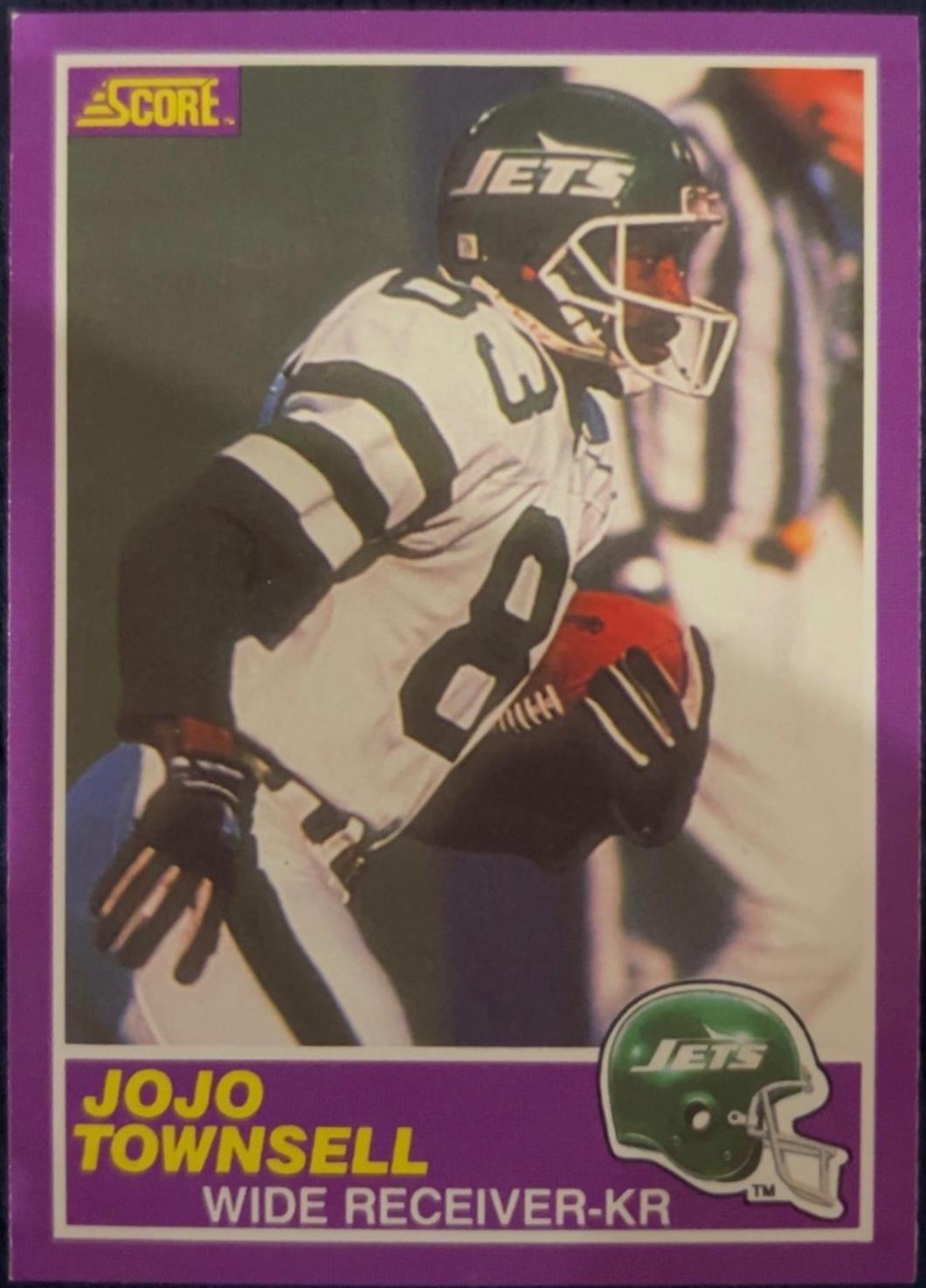 Jo Jo Townsell #374S Football Cards 1989 Panini Score Supplemental