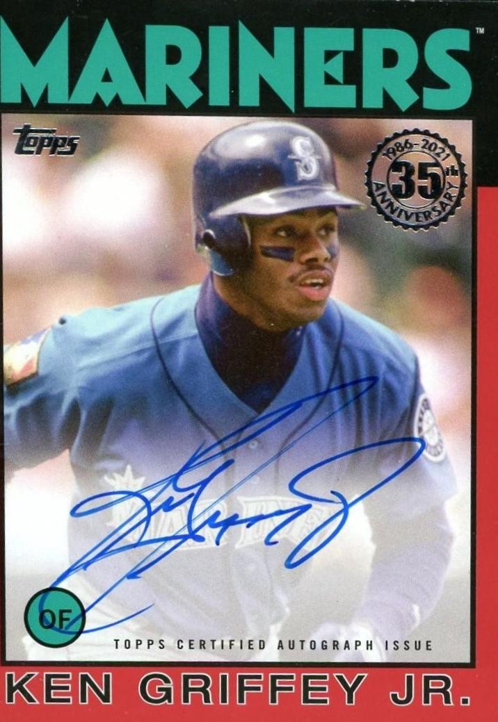 Ken Griffey Jr. #86A-KG 2021 Topps 1986 35th Anniversary Autograph Baseball