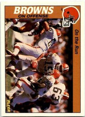 On the Run Offense #7 Football Cards 1988 Fleer Team Action