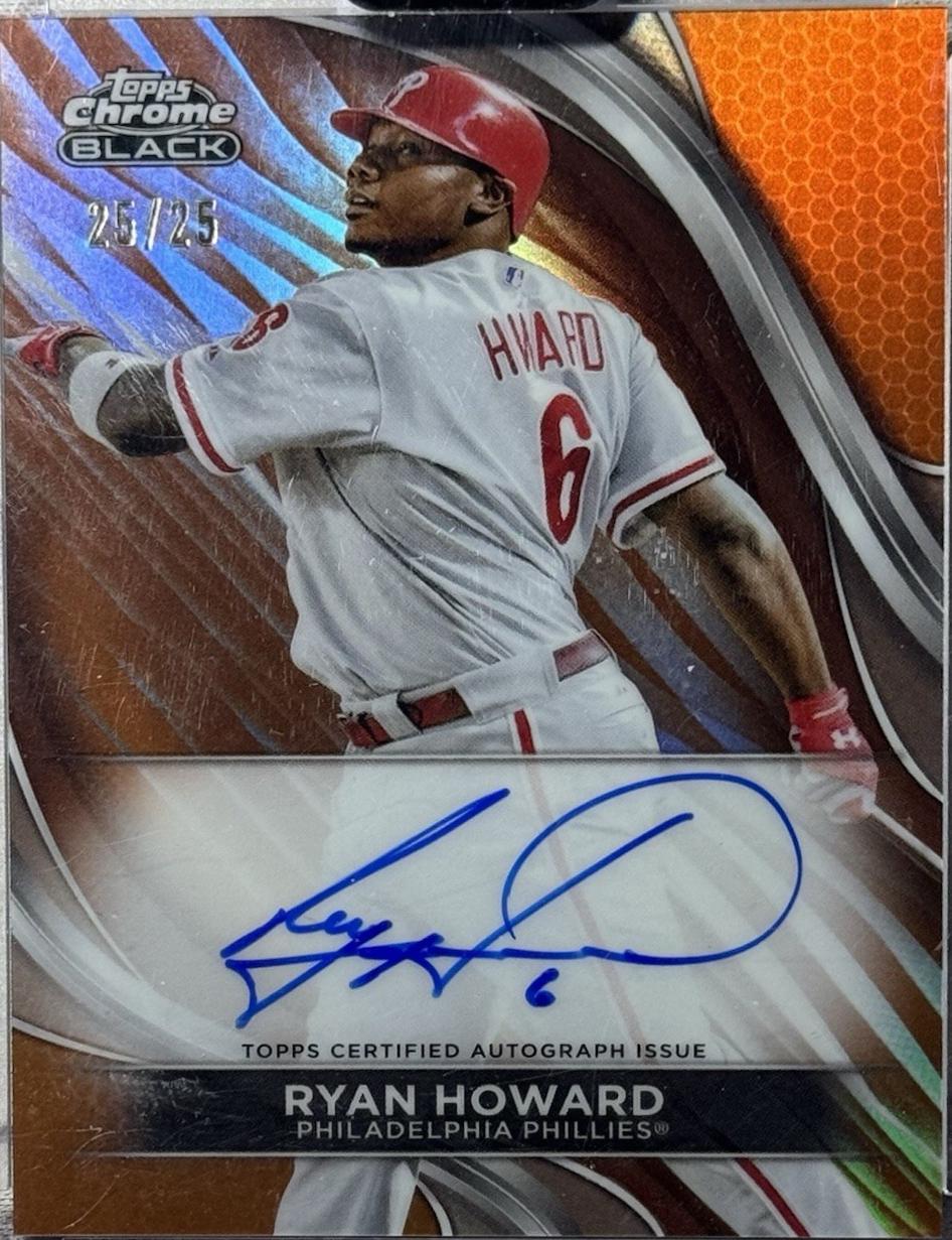 Ryan Howard [Orange Refractor] #CBA-RH
