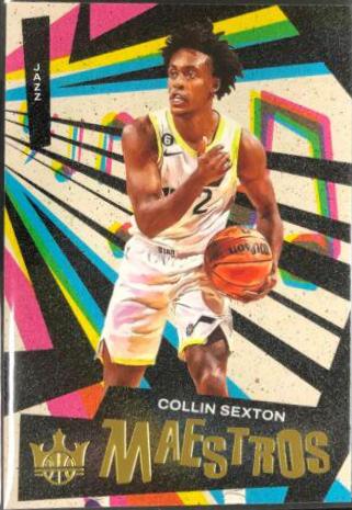 Collin Sexton #12 Basketball Cards 2022 Panini Court Kings Maestros